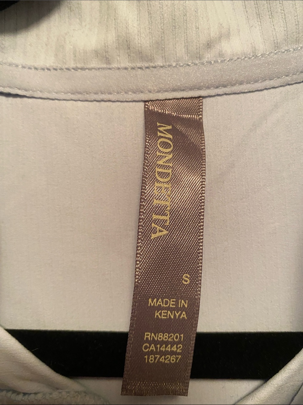 Mondetta Light Blue Ribbed 1/2 Zip Active Top…size S - Picture 4 of 6